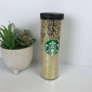 Starbucks Gold Bubble 16 oz Travel Tumbler